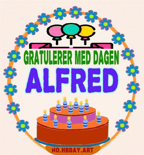 Gratulerer Med Dagen Alfred