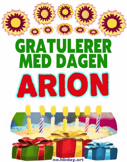 Gratulerer Med Dagen Arion