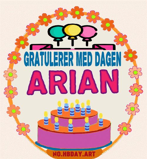 Gratulerer Med Dagen Arian
