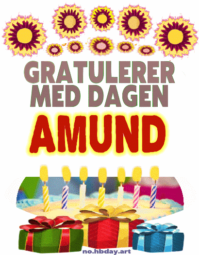 Gratulerer Med Dagen Amund