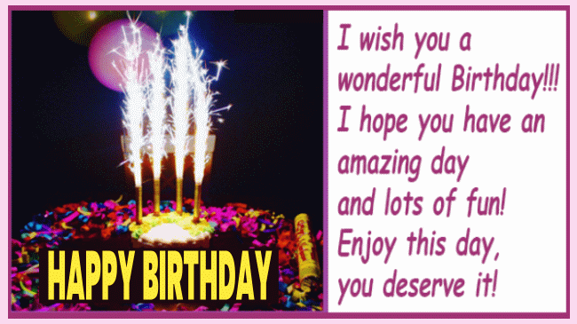 Happy Birthday Cake Card