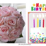 birthday roses cake candles images