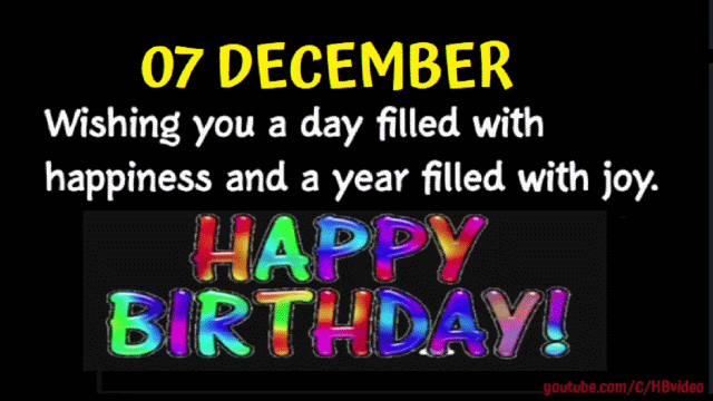 7 december birthday