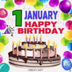 1 January Happy Birthday