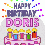 Happy Birthday Doris gif