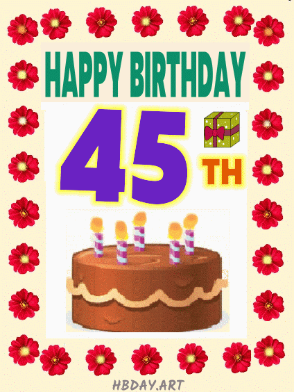 Happy 45th birthday