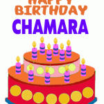 Happy Birthday Chamara