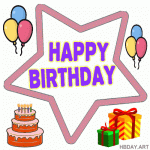 Happy Birthday Star Gif