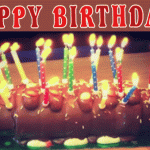 birthday cake candles gif