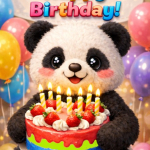 Birthday panda bear