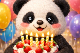 Birthday panda bear