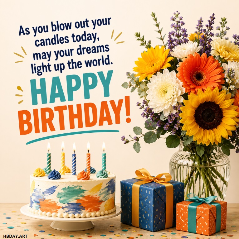 birthday wish card